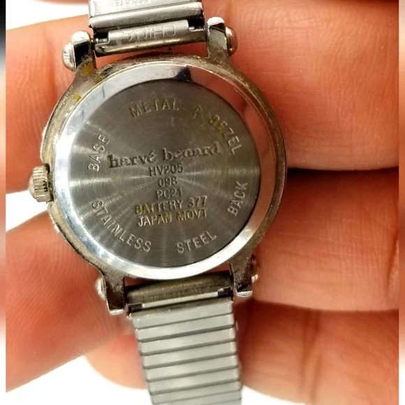 Vintage Harvé Bernard Free Moving Crystal Womens Watch - Picture 3 of 4